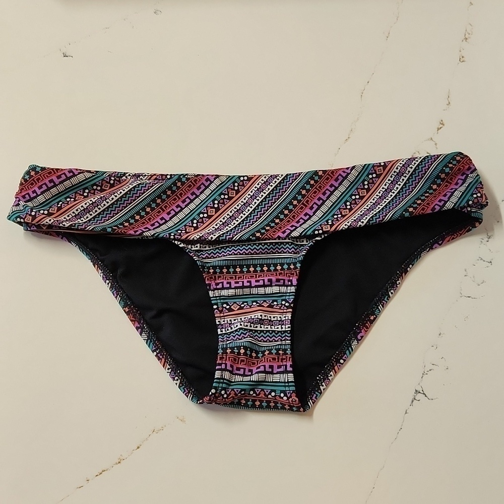 Kirra Print Fold-over Bikini Bottom